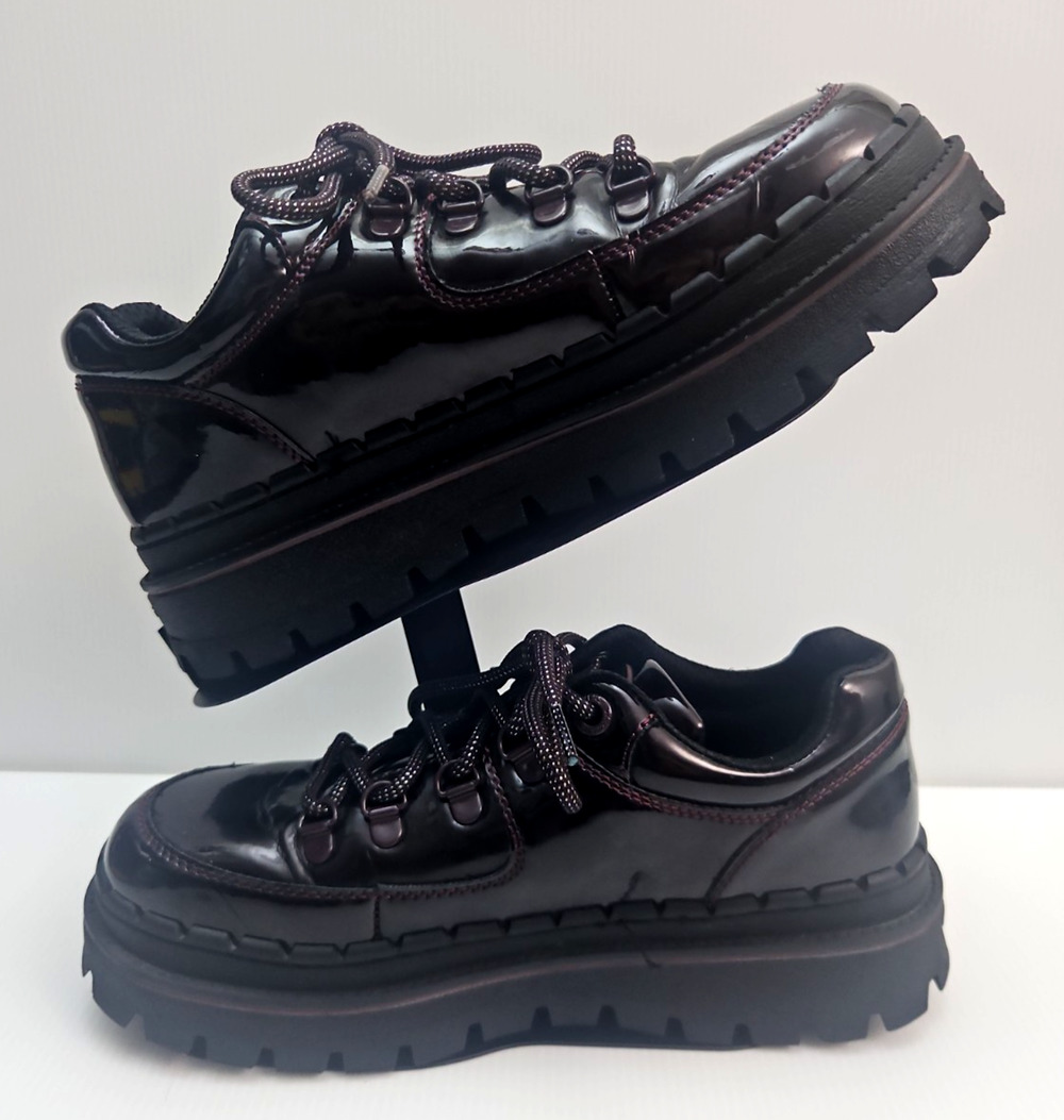 Sketchers Jammers Burgandy Sz 8.5 Women's-Chunky Lug Sole Y2K -Rare Find
